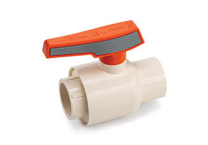 ball valve with rubberized gripper handle cpvc flowguard plus